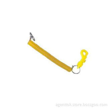 Yellow PP Plastic and PVC Promotional Keychains, Credit Car
